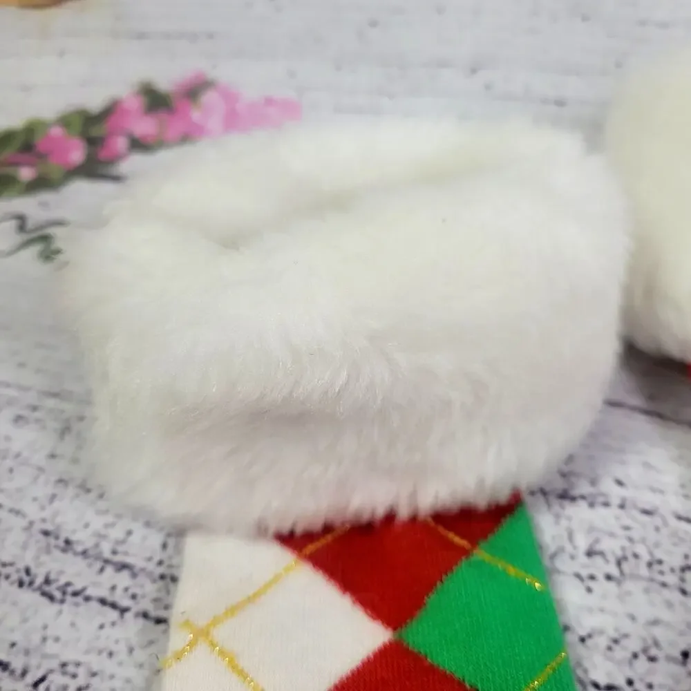 Christmas Below the Knee Argyle Socks‎ Size 7-9 New Without Tags!!!